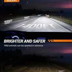 Flash Sale ???? H11/H9/H8 9005/HB3 LED Bulbs Combo Kit With 120W 6000K Cool White, Plug And Play, Pack Of 4 ???? -Govee-shop 41cPKb4BQtL