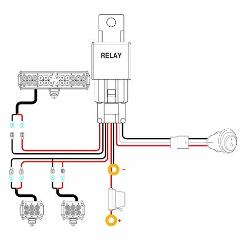 Cheapest ✨ ZH016 12 Inch 72W Spot Combo Bar 2PCS 4 Inch 18W Flood LED Fog Lights With Off Road Wiring Harness- 2 Leads, 2 Years Warranty , White ???? 6 Cheapest ✨ ZH016 12 Inch 72W Spot Combo Bar 2PCS 4 Inch 18W Flood LED Fog Lights With Off Road Wiring Harness- 2 Leads, 2 Years Warranty , White ???? - Image 4