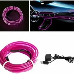 Outlet ???? EL Wire Interior Car LED Strip Lights, USB Auto Neon Light Strip With Sewing Edge, 16FT Electroluminescent Car Ambient Lighting Kits With Fuse Protection, Car Decoration Accessories (Red/16FT) ❤️ -Govee-shop 41ftfKMmpfL. AC