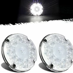 Best reviews of ✨ 2Pcs 7" Round White LED Backup Lights 17 LED Marker Clearance Running Lights Surface Mount For Transit Vehicles Bus Truck Traile ⌛ -Govee-shop 41g92VQs9L. AC