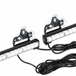Best Pirce ???? 2x16.8 Inch Emergency Flashing LED Traffic Advisor Strobe Light Bar 32LED 26 Flash Patterns Interior Safety Warning Lights (Amber/White) ???? -Govee-shop 41iDWNlltL. AC