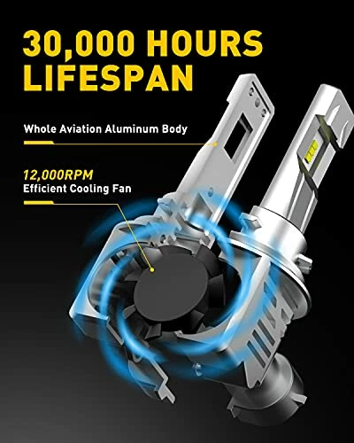 Best Sale ???? H11 LED Headlight Bulbs 12000lm Per Set 6500K Cool White For High Beam Or Low Beam Wireless H8 H9 LED Bulb, Pack Of 2 ???? 6 Best Sale ???? H11 LED Headlight Bulbs 12000lm Per Set 6500K Cool White For High Beam Or Low Beam Wireless H8 H9 LED Bulb, Pack Of 2 ???? - Image 4