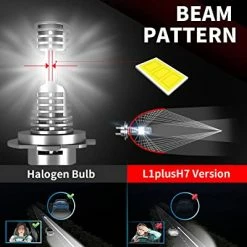 Top 10 ???? H7 LED Bulbs Mini Size, 6000K White Flip Chips All-in-One Conversion Kit, Fanless No Adapter Required Easy Install H7 Bulb, Halogen Replacement Kit, Pack Of 2 ???? -Govee-shop 41jo4qnNgTL
