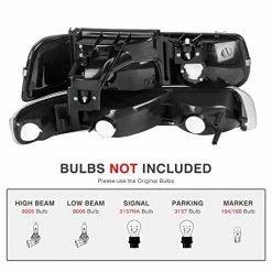 Coupon ???? Headlight Assembly Compatible With 1999-2002 Chevy Silverado 1500 2500/2001-2002 Chevy Silverado 1500HD 2500HD 3500/2000-2006 Tahoe Suburban 1500 2500 Headlamp With Bumper Lights B Smoke Bumper Lights Amber Reflector ???? 17 Coupon ???? Headlight Assembly Compatible With 1999-2002 Chevy Silverado 1500 2500/2001-2002 Chevy Silverado 1500HD 2500HD 3500/2000-2006 Tahoe Suburban 1500 2500 Headlamp With Bumper Lights B Smoke Bumper Lights Amber Reflector ???? -Govee-shop 41kHmE61V4L