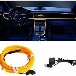 Outlet ???? EL Wire Interior Car LED Strip Lights, USB Auto Neon Light Strip With Sewing Edge, 16FT Electroluminescent Car Ambient Lighting Kits With Fuse Protection, Car Decoration Accessories (Red/16FT) ❤️ -Govee-shop 41lqytnu12L. AC