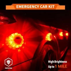 Discount ???? 6 Pack Rechargeable LED Emergency Flare Car Kit With 9 Blinking Modes,Waterproof Roadside Safety Flare Discs For Car & Truck Magnetic&Hook In The Bac ???? 10 Discount ???? 6 Pack Rechargeable LED Emergency Flare Car Kit With 9 Blinking Modes,Waterproof Roadside Safety Flare Discs For Car & Truck Magnetic&Hook In The Bac ???? -Govee-shop 41m3DVpAx5L