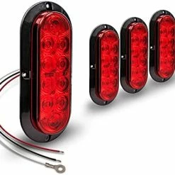 Promo ???? 2pc 6 Inch Red Oval LED Trailer Tail Light Kit [DOT FMVSS 108] [SAE S2T2I6] [Surface-Mount] [IP67 Waterproof] [Stop Turn Tail] Trailer Brake Lights For Boat Trailer RV Trucks ???? -Govee-shop 41o4eMAAPEL. AC