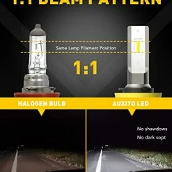 Best reviews of ⌛ H11/H8/H16 LED Fog Light Bulbs Or DRL, 6000 Lumens 6500K Cool White Light, 300% Brightness, CSP LED Chips Fog Lamps Replacement For Cars, Play And Plug (Pack Of 2) ⭐ -Govee-shop 41o72PyEPrL