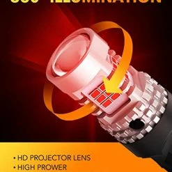 Discount ❤️ 2022 Upgraded 7440 7443 LED Bulbs Red Brake Lights, 4000LM 600% Brighter, CANBUS Error Free, OXILAM 7441 7444 T20 W21W LED Lamps Replacement With Projector For Tail Turn Signal Stop Lights (Pack Of 2) Brilliant Red ???? -Govee-shop 41p17TgU3hL