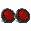 Best Pirce ???? 2pcs Red Led Light Trailer 2" Round W/Plug & Grommet Kits Marker 4 LED, Flush Mount Red 2 Inch Round Led Trailer Lights, Sealed 2 Inch Round Led Marker Lights Red RV Truck ???? -Govee-shop 41pUv3s25pL