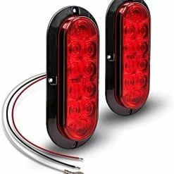 Promo ???? 2pc 6 Inch Red Oval LED Trailer Tail Light Kit [DOT FMVSS 108] [SAE S2T2I6] [Surface-Mount] [IP67 Waterproof] [Stop Turn Tail] Trailer Brake Lights For Boat Trailer RV Trucks ???? -Govee-shop 41q1SSTlb6L. AC