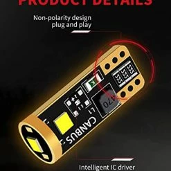 Cheap ???? 194 168 2825 W5W LED Bulb White Canbus Error Free, T10 LED Bulbs 400LM 6000K Super Bright For Dome Map License Plate Trunk Cargo Lights (2-Pack) ???? -Govee-shop 41qP45MhkUL