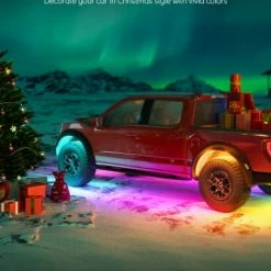 Outlet ???? Underglow Car Lights, RGBIC Under Car Lights With 16 Million Colors And 10 Scene Modes, Smart Car Underglow Lights With App Control, 2 Music Modes LED Lights For Cars, SUVs, Trucks, DC 12-24V ????
