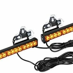 Best Pirce ???? 2x16.8 Inch Emergency Flashing LED Traffic Advisor Strobe Light Bar 32LED 26 Flash Patterns Interior Safety Warning Lights (Amber/White) ???? -Govee-shop 41tAn9d220L. AC