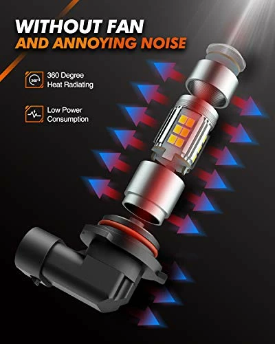 Best reviews of ???? 9006/HB4 LED Fog Light Bulbs, 6000K Xenon White, 27 SMD Chips, 360-degree Illumination, Non-polarity, Pack Of 2 ???? 6 Best reviews of ???? 9006/HB4 LED Fog Light Bulbs, 6000K Xenon White, 27 SMD Chips, 360-degree Illumination, Non-polarity, Pack Of 2 ???? - Image 4