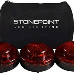 Coupon ✨ Stonepoint Emergency LED Road Flare Kit – Set Of 3 Super Bright LED Roadside Beacons With Magnetic Base – Flashing Or Steady Red Lights Visible Up To 2 Miles Away – Includes Storage Bag ???? -Govee-shop 41wEcQrnVDL. AC