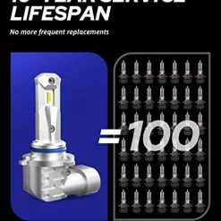 Best Pirce ???? 9005 LED Headlight Bulbs Xenon White, 300% Brighter HB3 LED Headlight Bulbs Replacement For Halogen, Wireless Plug And Play Fanless 9005 LED Bulb For High Beam, Pack Of 2 ✔️ -Govee-shop 41wGUPAxJyL