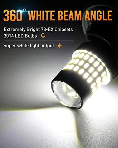 Hot Sale ⌛ 2 X 900 Lumens Super Bright 3014 78-EX Chipsets 3056 3156 3057 3057K 3157 4157 LED Bulbs With Projector For Tail Lights Turn Signal Lights,Xenon White ???? 5 Hot Sale ⌛ 2 X 900 Lumens Super Bright 3014 78-EX Chipsets 3056 3156 3057 3057K 3157 4157 LED Bulbs With Projector For Tail Lights Turn Signal Lights,Xenon White ???? - Image 3