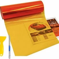 Best Sale ⌛ OMAS 12” X 48” Tint Vinyl Film Sticker Sheet Roll For Car Headlight, Tail Lights, Fog Lights With Squeegee + Cutter (Glossy Orange) ???? -Govee-shop 41zFNjIZEQL. AC