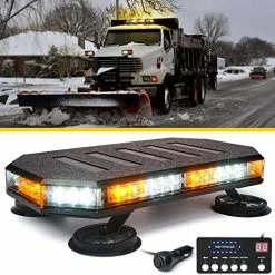 Discount ???? 42 LED Roof Top Strobe Beacon Light Bar, High Bright Hazard Warning Flashing Plow Light With Synchronous Controller For Construction Vehicles, Tow Trucks, Postal Cars, Snowplow (Amber/White) ✔️ 17 Discount ???? 42 LED Roof Top Strobe Beacon Light Bar, High Bright Hazard Warning Flashing Plow Light With Synchronous Controller For Construction Vehicles, Tow Trucks, Postal Cars, Snowplow (Amber/White) ✔️ -Govee-shop 51 8zQ OQJL. AC