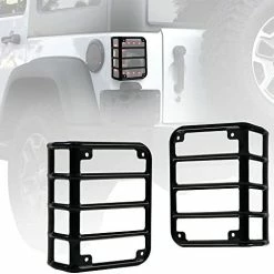 Cheapest ???? Xprite Tail Light Covers Compatible With 2007-2018 Jeep Wrangler JK & JKU Unlimited, Guards For Rear Taillights Black Light Cage, Pair ❤️ -Govee-shop 51 RdTAHffL. AC