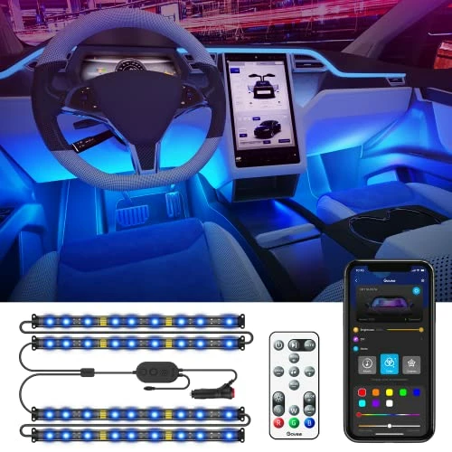 Cheapest ???? Car Interior Lights, Car Led Lights With APP Control, Music Sync Interior Car Lights With 7 Scene Modes And 16 Million Colors, 2 Lines Design RGB Under Dash Car Lighting With Car Charger, DC 12V ???? 3 Cheapest ???? Car Interior Lights, Car Led Lights With APP Control, Music Sync Interior Car Lights With 7 Scene Modes And 16 Million Colors, 2 Lines Design RGB Under Dash Car Lighting With Car Charger, DC 12V ????