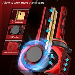 New ???? 9005/HB3 9006/HB4 LED Bulbs Kit 40000 Lumens, 100W 600% Brightness 6500K Cool White, Plug And Play Halogen Replacement LED Bulb, Pack Of 4 ???? 8 New ???? 9005/HB3 9006/HB4 LED Bulbs Kit 40000 Lumens, 100W 600% Brightness 6500K Cool White, Plug And Play Halogen Replacement LED Bulb, Pack Of 4 ???? -Govee-shop 510WT6sKbeL