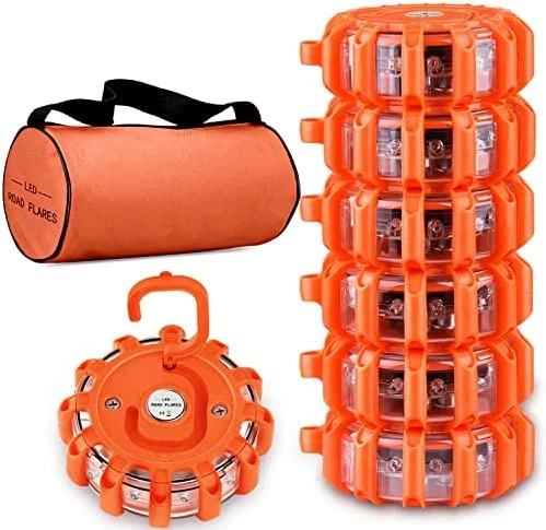 Best Pirce ???? 6 Pack LED Road Flares Emergency Lights Roadside Safety Beacon Disc Flashing Warning Flare Kit With Magnetic Base & Hook For Car Truck Boats | 9 Flash Modes (Batteries Not Included) (6) ✔️ 11 Best Pirce ???? 6 Pack LED Road Flares Emergency Lights Roadside Safety Beacon Disc Flashing Warning Flare Kit With Magnetic Base & Hook For Car Truck Boats | 9 Flash Modes (Batteries Not Included) (6) ✔️ - Image 9