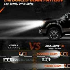 Cheapest ???? H11/H8/H9 LED Bulbs, 600% Brighter LED Lights, 50,000+ Hour Lifespan, 6000K Xenon White Non-polarity, Pack Of 2 ⌛