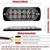 Wholesale ✨ 10pcs Emergency Strobe Lamps 12-LED Surface Mount Flashing Lights For Truck Car Vehicle Waterproof LED Emergency Beacon Hazard Warning Light 12V-24V Universal Car Accessories(Amber/White) ???? -Govee-shop 511CNToTyJS