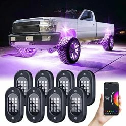 Buy ???? Rock Lights For Trucks, 8 Pods RGB LED Rock Lights With APP Control Music Mode 120 LEDs, Multilcolor Underglow Rock Lights For UTV ATV RZR Truck Off Road Golf Cart ???? -Govee-shop 5123hkaWCwL. AC