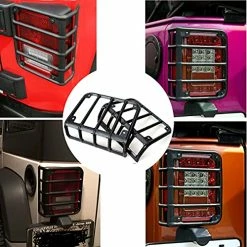 Coupon ❤️ Bentolin Matte Black Rear Tail Light Guard Cover Protector Compatible With 2007-2018 Jeep Wrangler JK 2018 Sahara JKU New - Pair ???? -Govee-shop 512FPBKmFeL