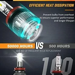 Best Pirce ???? H11 LED Headlight Bulbs, 350% Brighter, 50W 10000lm Headlamp Bulbs, Mini Size, H9 High Beam, H11 Low Beam, H11/H9/H8/H16 Fog Light, 6000K Cool White, Pack Of 2 ✨ 19 Best Pirce ???? H11 LED Headlight Bulbs, 350% Brighter, 50W 10000lm Headlamp Bulbs, Mini Size, H9 High Beam, H11 Low Beam, H11/H9/H8/H16 Fog Light, 6000K Cool White, Pack Of 2 ✨ -Govee-shop 512ZaQzL1TL