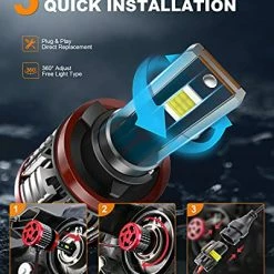 Best deal ???? H11/H9/H8 Low Beam 9005/HB3 High Beam LED Headlight Bulbs Combo, 32000 Lumens 300% Brighter LED Headlight Bulb, 6500K Super Bright LED Conversion Kit, Pack Of 4 ???? 13 Best deal ???? H11/H9/H8 Low Beam 9005/HB3 High Beam LED Headlight Bulbs Combo, 32000 Lumens 300% Brighter LED Headlight Bulb, 6500K Super Bright LED Conversion Kit, Pack Of 4 ???? -Govee-shop 512g9IomzkL