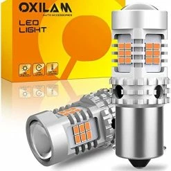 Outlet ???? 7440 LED Bulbs Amber Yellow 4000LM For Turn Signal Lights With Build-in Load Resistor CANBUS Error Free T20 7440NA 7441 W21W WY21W Blinker Bulb Replacement (2PCS) ⌛ -Govee-shop 513HDlxRy0L. AC