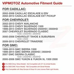 Discount ???? Full LED License Plate Light For Cadillac Escalade Chevy Silverado 1500 2500 3500 Suburban Tahoe GMC Sierra 1500 2500 3500 Yukon XL Tag Lamp Assembly Replacement ???? -Govee-shop 51421GMiyJL