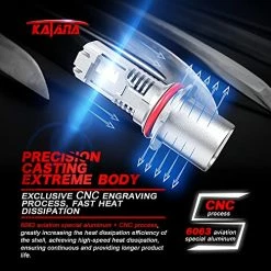 Promo ❤️ Fanless 9007 LED Headlight Bulbs | 12000LM 60W Wireless HB5 All-in-One Conversion Kit | PHI Chips Super Bright 6500K Xenon White Halogen Replacement ???? -Govee-shop 51446MH6sSS