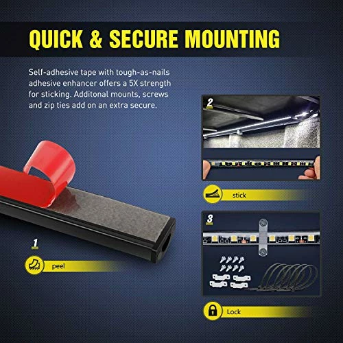 Flash Sale ???? TR-05 2PCS 60 Inch 180 LEDs Bed Strip Kit With Waterproof On/Off Switch Blade Fuse 2-Way Splitter Extension Cable For Cargo, Pickup Truck, SUV, RV, Boat , 2 Years Warranty ???? 4 Flash Sale ???? TR-05 2PCS 60 Inch 180 LEDs Bed Strip Kit With Waterproof On/Off Switch Blade Fuse 2-Way Splitter Extension Cable For Cargo, Pickup Truck, SUV, RV, Boat , 2 Years Warranty ???? - Image 2