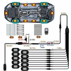 Hot Sale ???? RGB LED Rock Lights, 150 LEDs Lights With Phone App/Remote Control & Timing & Music Mode Rock Lights Kits, Waterproof Underglow Light For ATV RZR UTV SUV Off Road AUTO Motorcycle (10 Pods) ⭐ -Govee-shop 516BBo9RqBL