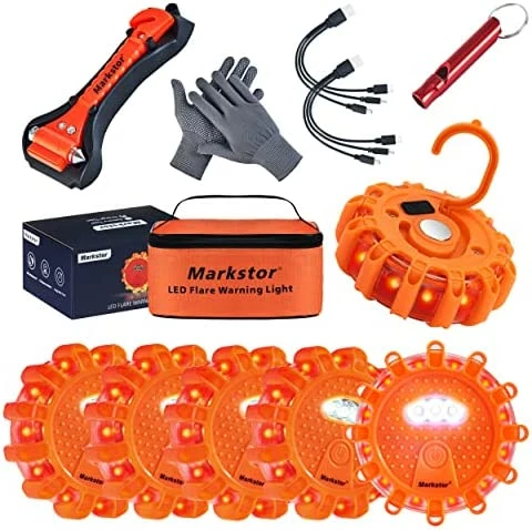 Brand new ???? Led Road Flares 4 Pack Emergency Car Kit, 3 In 1 USB Recharge(with Battery) Amber Road Safety Flares, 360° Visibility Roadside Flares Kit With Magnetic Base & H ???? 9 Brand new ???? Led Road Flares 4 Pack Emergency Car Kit, 3 In 1 USB Recharge(with Battery) Amber Road Safety Flares, 360° Visibility Roadside Flares Kit With Magnetic Base & H ???? - Image 7