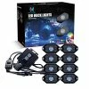 Best Pirce ???? 2nd-Gen RGB LED Rock Lights With Bluetooth Controller, Timing Function, Music Mode - 8 Pods Multicolor Neon LED Light Kit ???? -Govee-shop 516DVctMYrL