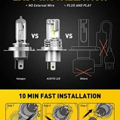 Budget ???? H4 9003 HB2 LED Headlight Bulbs, 12000LM Per Set 6500K Xenon White For High And Low Beam Hi/Lo Plug And Play, Pack Of 2 ???? 11 Budget ???? H4 9003 HB2 LED Headlight Bulbs, 12000LM Per Set 6500K Xenon White For High And Low Beam Hi/Lo Plug And Play, Pack Of 2 ???? -Govee-shop 516UhNFuv7L