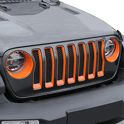 Cheapest ???? JeCar Front Grill Inserts & Headlight Cover Kit Compatible With Jeep Wrangler 2018-2022 JL & Unlimited, Black Black01 ???? 13 Cheapest ???? JeCar Front Grill Inserts & Headlight Cover Kit Compatible With Jeep Wrangler 2018-2022 JL & Unlimited, Black Black01 ???? - Image 11