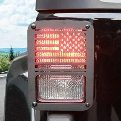 Hot Sale ???? Jeep Light Covers US Flag Light Guards Protectors Compatible With 2007-2018 Jeep Wrangler JK Unlimited Jeep Lights Cover Accessories ???? -Govee-shop 516wInLhcHL