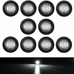 Hot Sale ???? 50 Pcs 3/4 Inch Amber 3 LED Mini Round Miniature Side Marker Lights Universal For Trucks Lorry Boat Pickup Bus RV Waterproof Sealed Bulbs 12V DC ???? -Govee-shop 517k9hhSHxL. AC