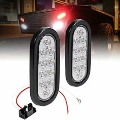 Deals ✔️ 2pc 6" Red Oval LED Trailer Tail Light Kit [DOT FMVSS 108] [SAE S2TSI6P2] [Grommet & Plug Included] [IP67 Waterproof] [Stop Turn Tail] Trailer Brake Lights For Boat Trailer RV Trucks ⌛ -Govee-shop 517mRxOYE1L. AC