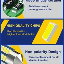 Cheap ???? Serundo Auto 578 Led Bulb 211-2 Led Festoon Bulb 41mm 42mm 1.65in Led Festoon Bulb For Car Map Light Dome Light, 6000k White Super Bright Interior Led Festoon Bulb,Pack Of 4pcs ???? 19 Cheap ???? Serundo Auto 578 Led Bulb 211-2 Led Festoon Bulb 41mm 42mm 1.65in Led Festoon Bulb For Car Map Light Dome Light, 6000k White Super Bright Interior Led Festoon Bulb,Pack Of 4pcs ???? -Govee-shop 517r58Gk4AL