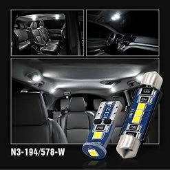 Best reviews of ⭐ N3 578 211-2 212-2 41MM 194 168 2825 Combo LED Bulbs White Super Bright 300 Lumens 3030 Chipset For The U.S.A Car Truck Interiors Dome Map Door Courtesy License Plate Lights Pack Of 10 ???? -Govee-shop 518DWHrmjPS