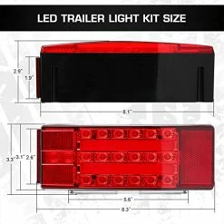 Deals ⌛ New Submersible LED Trailer Light Kit, Super Bright Brake Stop Turn Tail License Lights For Camper Truck RV Boat Snowmobile Over 80" Inches ???? -Govee-shop 518OfknmMVL