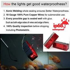 Promo ???? 2PCS 12V LED Submersible Low Profile Rectangular Trailer Lights, Tail Stop Turn Running Lights Kit, Sealed For Boat Trailer Truck Marine ⭐ 10 Promo ???? 2PCS 12V LED Submersible Low Profile Rectangular Trailer Lights, Tail Stop Turn Running Lights Kit, Sealed For Boat Trailer Truck Marine ⭐ -Govee-shop 518YgwiA7gL